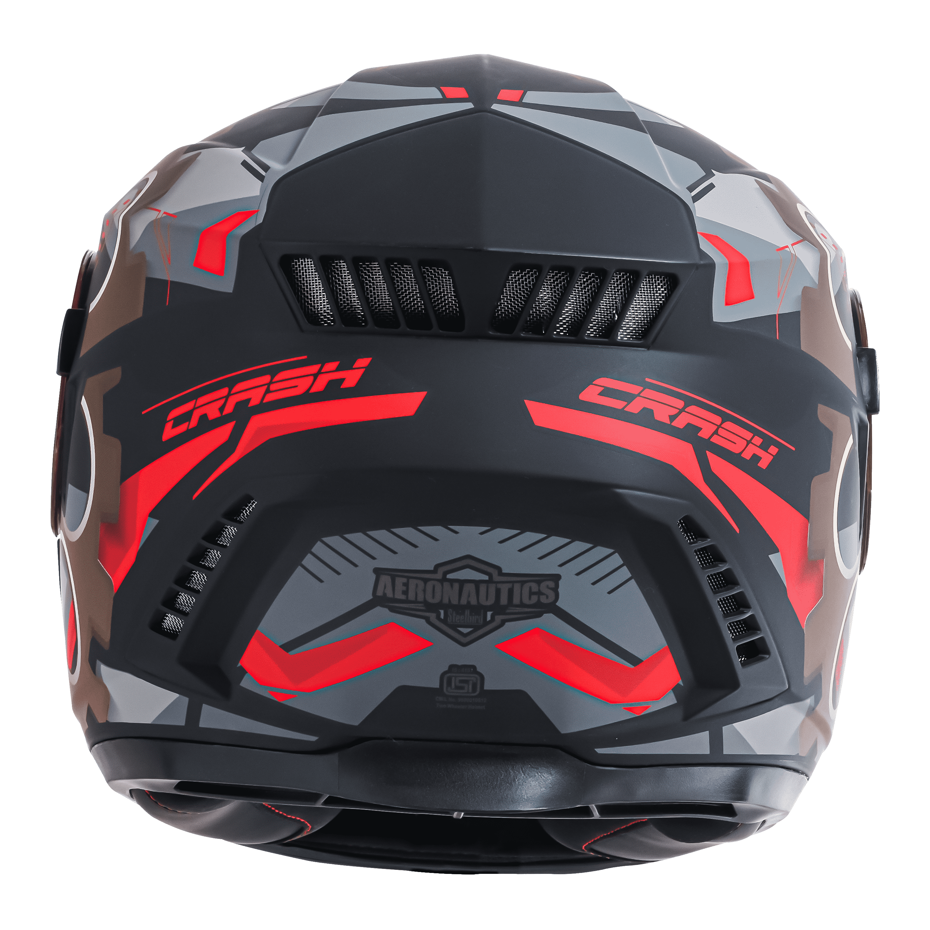 SBH-40 ISS ROLLER CRASH GLOSSY BLACK WITH RED